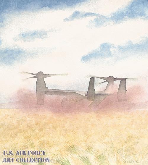 CV-22 Osprey Landing on Desert